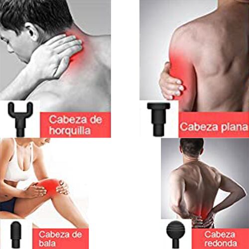 Hand-Held Azul Brandtrendy Masajeador eléctrico de percusión, automático, 6 velocidades, silencioso.