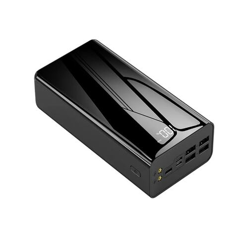 Banco De Energía Batería Portátil 40000mah Celda De Carga Rá Negro