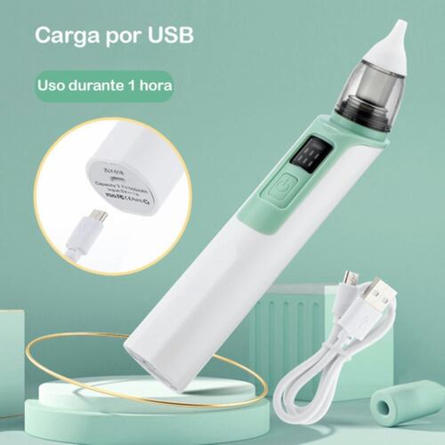 Aspirador Nasal Para Bebe Electrico Limpiador Verde/Blanco