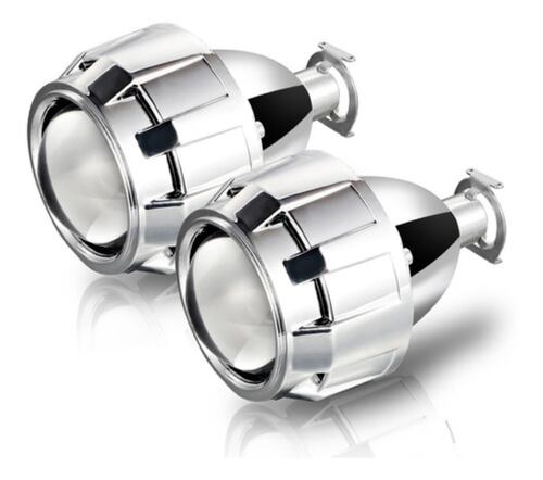 2 Proyectores P/faro H4 H7 Lupas Auto 2,5 Bi-xenón Alto Bajo Focos Gris 