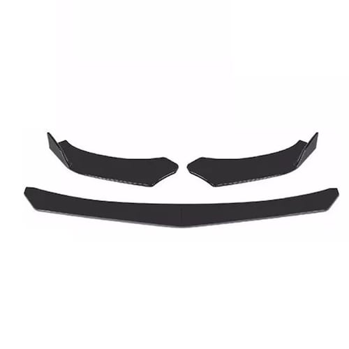 Splitter Lip Universal Plástico Delantero Auto 3 Piezas