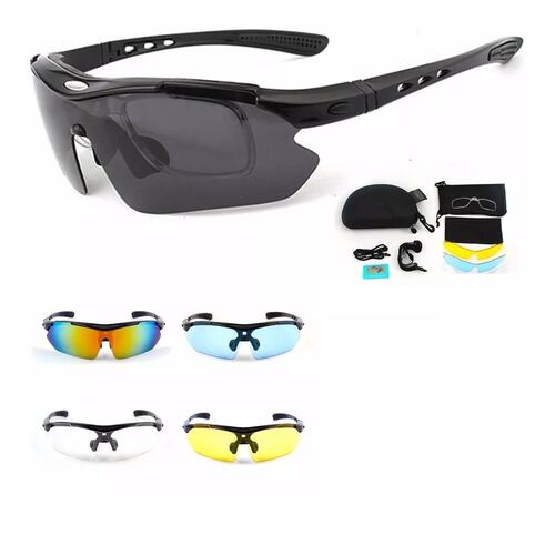 Gafas Tácticas Militares Motocicleta Polarizadas 5 Lentes