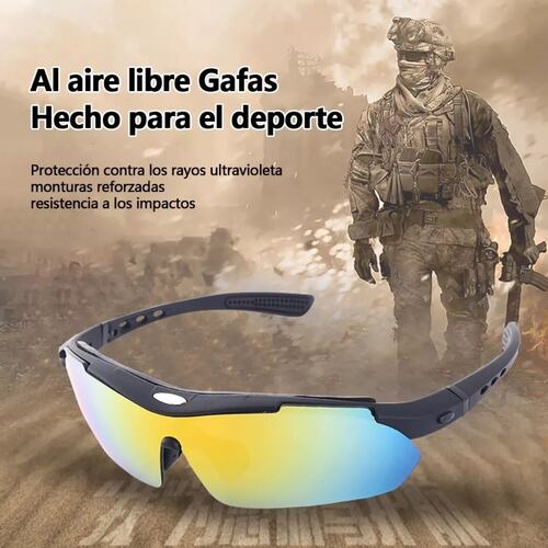 Gafas Tácticas Militares Motocicleta Polarizadas 5 Lentes