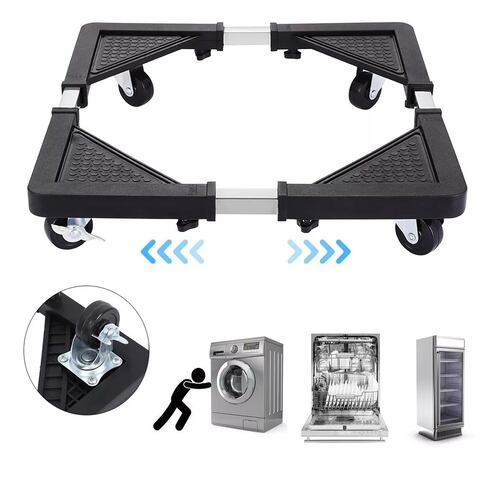 Base Soporte Movil Ajustable Refrigerador Lavadora Mueble