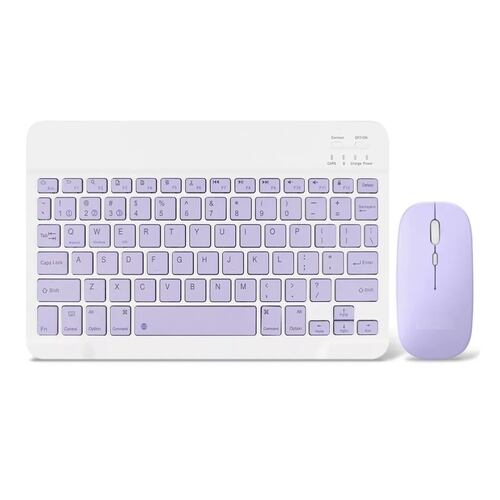 Combinación De Teclado Y Mouse Inalámbricos Para Pc iPad Blanco