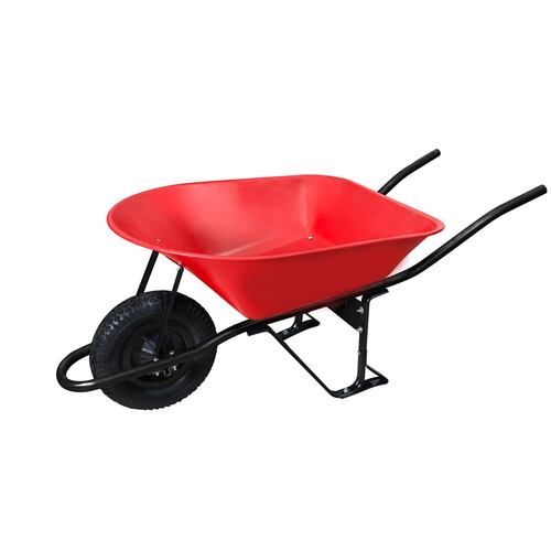 Carretilla 4 Pies Negro C/una Llanta Reforzada Rojo Surtek