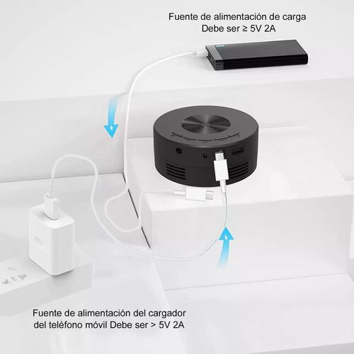 Mini Proyector Portátil Hd 1500 Lúmenes Usb Teléfono