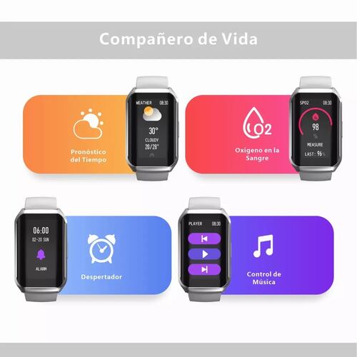 Reloj Inteligente Deportivo Smartwatch Bluetooth 1.57 Plateado