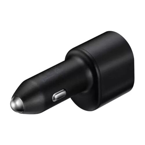 Cargador Samsung usb-c de auto con cable carga super rápida negro