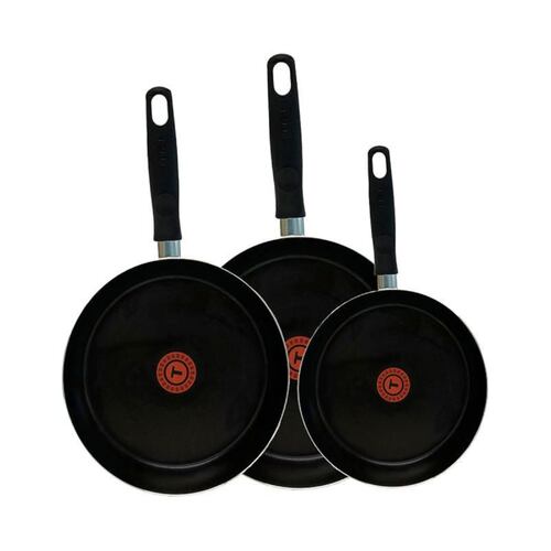 JUEGO 3 SARTENES T-FAL ALUMINIO 20/24/26 ANTIHADERENTE VITAL.