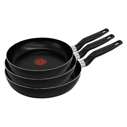 JUEGO 3 SARTENES T-FAL ALUMINIO 20/24/26 ANTIHADERENTE VITAL.