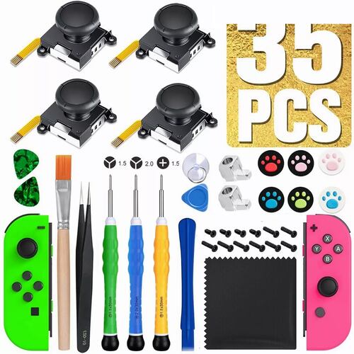 Kit De Reparación Nintendo Con 4 Joycon Joystick Reemplazo