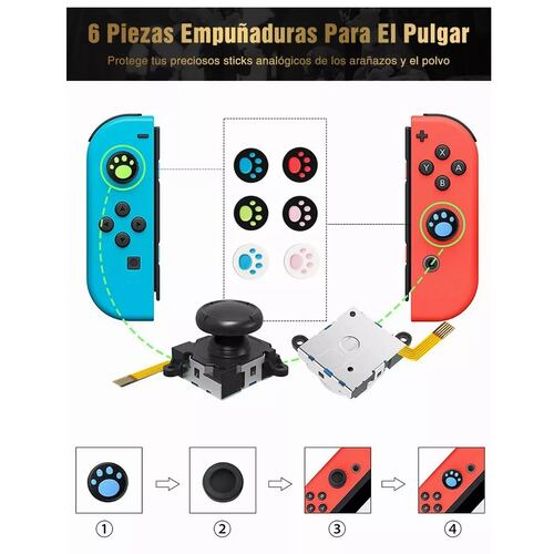 Kit De Reparación Nintendo Con 4 Joycon Joystick Reemplazo