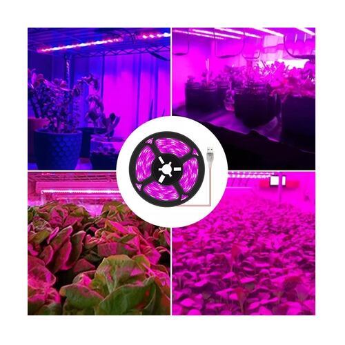 Tira De Luz Led 5m Crecimiento Planta Espectro Completo
