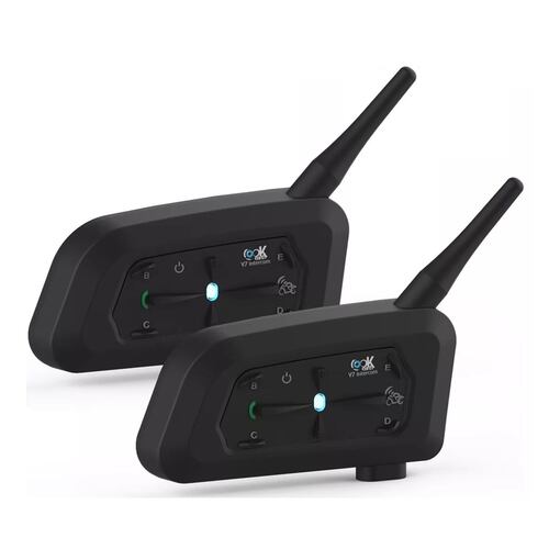 Audífonos Para Casco De Motos 2pcs Bluetooth Impermeable Negro