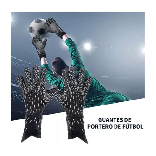 Antideslizante Los Guantes De Portero De Fútbol Respirables Negro 6 (juvenil)