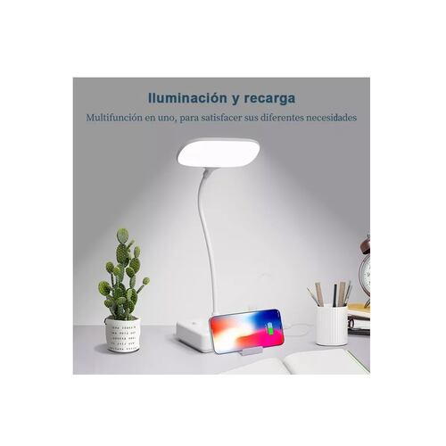 Regleta Multicontacto Usb Con Lámpara De Mesa,extension Usb