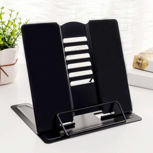 2pcs Soporte De Libro Artesanal Biblia Recetario Negro