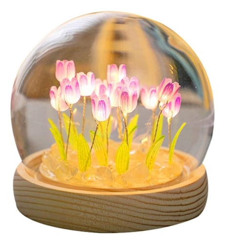 Lámpara Led De Noche, Romántica, De Tulipán, Para Armar color 03