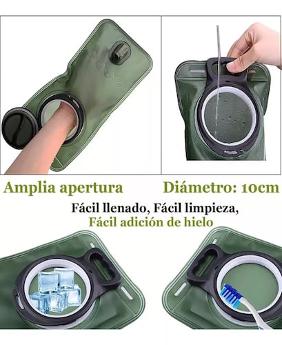 Bolsa Hidratación A Prueba De Fugas, Vejiga Agua 2l Camping.