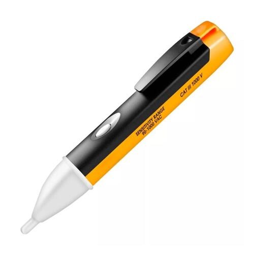 Lapiz Detector De Voltaje 90-1000 Ac Probador De Corriente Naranja/Negro