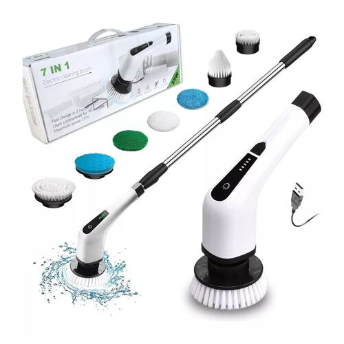 Cepillo De Limpieza Electrico Cepillo Electrico De Baño Blanco