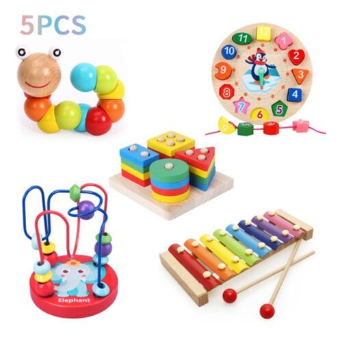 Juguetes De Estimulación Temprana Para Niños, 5 Uds.