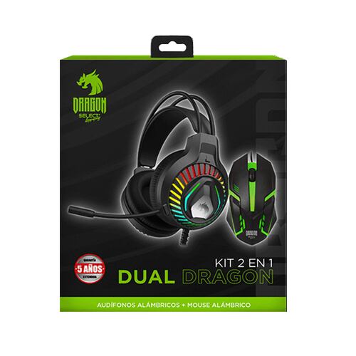 Select Sound Kit Gamer 2 en 1 Audífonos Con Mouse Luz Led Sg-k2