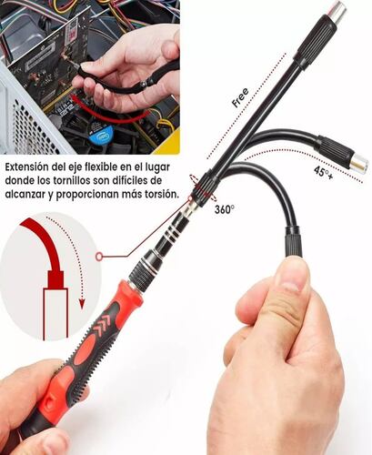 Kit De Desarmador Herramientas Reparo Precisión Pc 115 En 1.