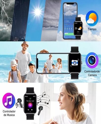Reloj Inteligente Ku6 1.91'' Smartwatch Bluetooth Llamada