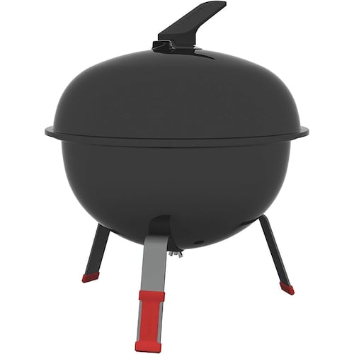Asador A Carbón Portátil Tramontina Color Negro