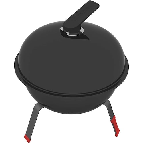Asador A Carbón Portátil Tramontina Color Negro