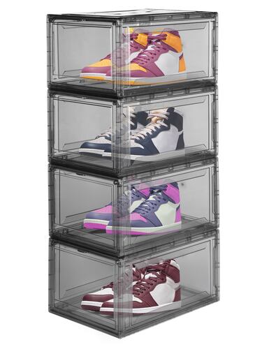 AGBOX Zapatera Alexa Humo Set De 4 Piezas ZAP04TH.