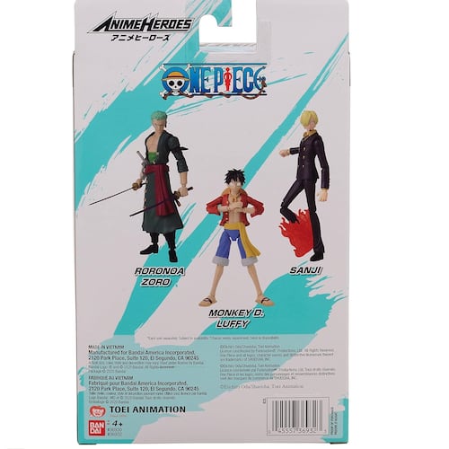 ZORO ONE PIECE BANDAI Anime Heroes Figura de acción Articulada