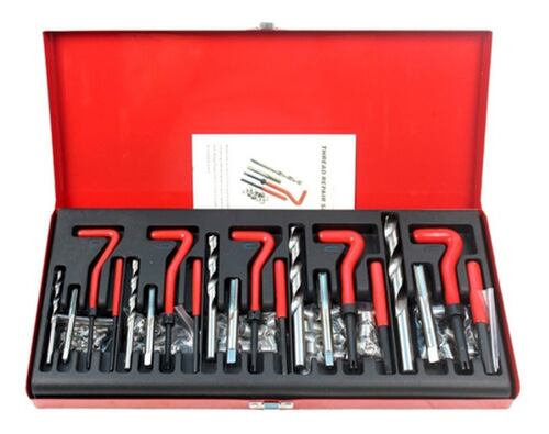 131 Herramientas Reparación D Roscas Insertos Helicoil M5-12 Estuche Rojo 