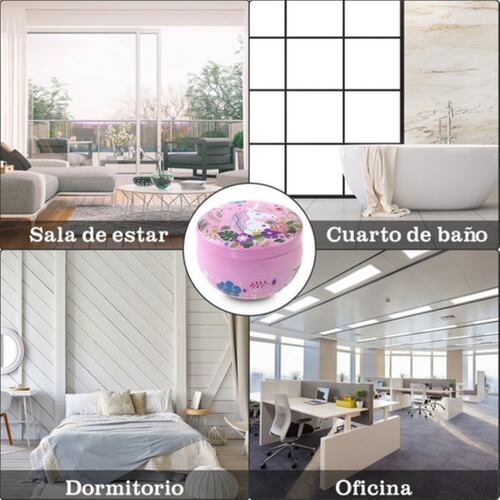 4 Piezas Velas Aromáticas De Cera De Soja  Flores rosa/Morado