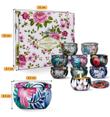 Velas De Aromáticas Cera De Soja Para Aromaterapia 9 Piezas