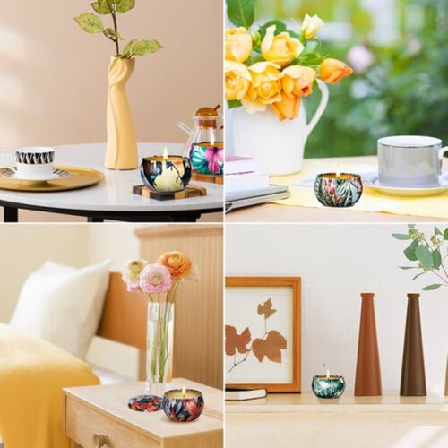 Velas De Aromáticas Cera De Soja Para Aromaterapia 9 Piezas