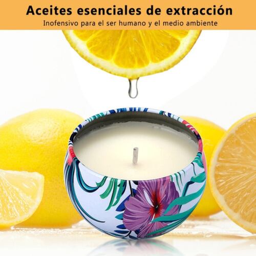 Velas De Aromáticas Cera De Soja Para Aromaterapia 9 Piezas