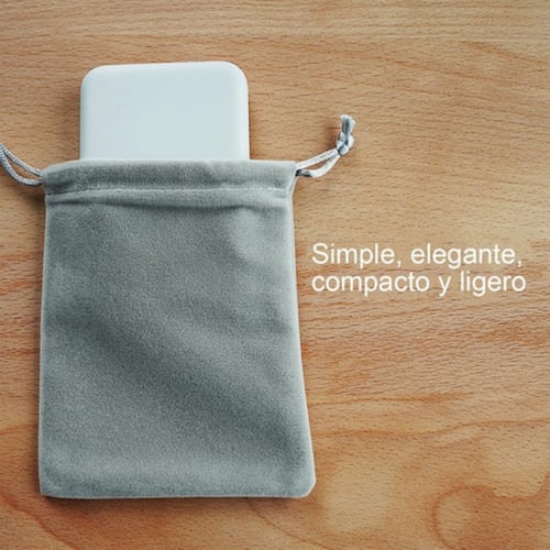 20 Pcs Bolsas De Terciopelo Con Cordón Para Regalo 10x12cm Gris