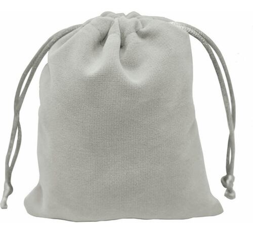 20 Pcs Bolsas De Terciopelo Con Cordón Para Regalo 10x12cm Gris