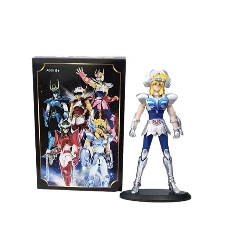 Set 5 Figuras Caballeros del Zodiaco 19 cm, Seiya, Hyoga, Ikki, Shiryu y Shun