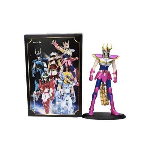 Set 5 Figuras Caballeros del Zodiaco 19 cm, Seiya, Hyoga, Ikki, Shiryu y Shun