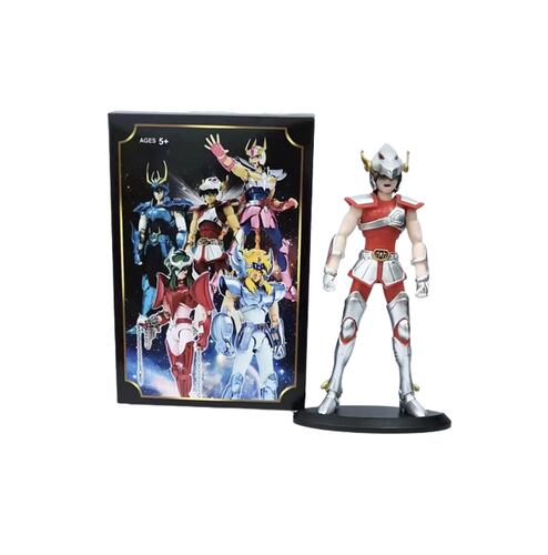 Set 5 Figuras Caballeros del Zodiaco 19 cm, Seiya, Hyoga, Ikki, Shiryu y Shun