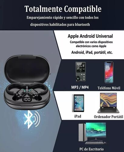 Audífonos In-ear Inalámbricos Deportivos Con Bluetooth