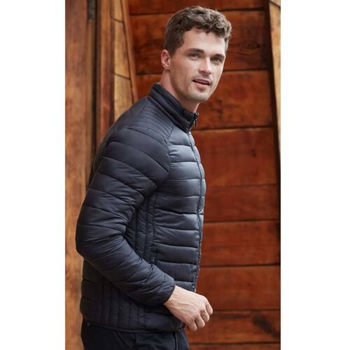 Chamarra capitonada para hombre, color negro, marca Next & Co, mod. 178076