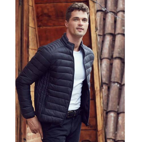 Chamarra capitonada para hombre, color negro, marca Next & Co, mod. 178076