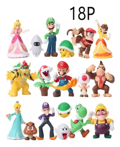 Super Mario Bros, Luigi, Yoshi, 18 Piezas