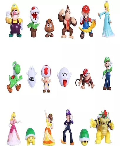 Super Mario Bros, Luigi, Yoshi, 18 Piezas