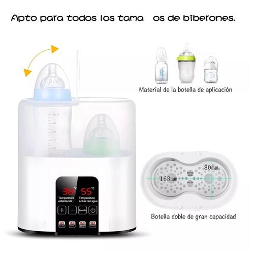 Calienta biberones para bebe y estirilizador 4 en 1
